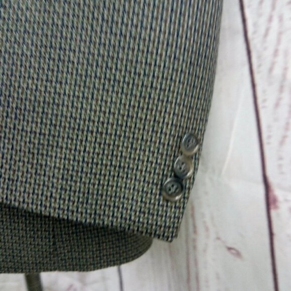City Casuals By Haggar 40R 2 Button Multicolor Houndstooth Blazer Sport Coat - Picture 4 of 10